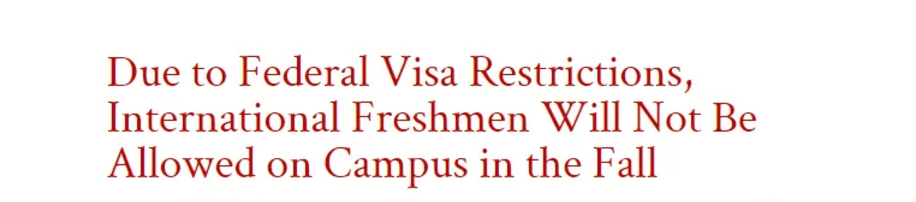 美国大学今年秋季要怎么开学